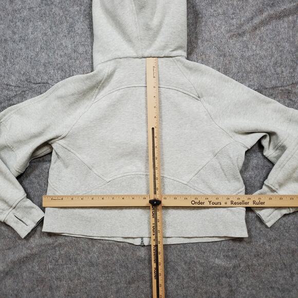 Lululemon Hoodie Womens XXS/XS Scuba Sweatshirt Oversized Full Zip Waist Length - Picture 4 of 7